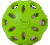JW Crackle Ball Medium By Rubber Ball with A Plastic Bottled Heart For Dogs, M