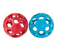 JW HOL-EE ROLLER Medium - Assorted colors & Hol-Ee Roller Small By Dog Toy Chew And Bite, Assorted colors