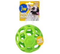 JW Hol-ee Roller Dog Toy Treat Ball Durable Rubber Dog Toy, Chew Treat Dispensing Dog Ball - Medium (11.5cm) Assorted Colours