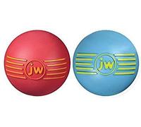 J&W Dog Toy – Isqueak Ball (Rubber) – Medium – Pack of 2