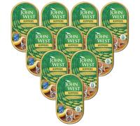 JW Kippers in Sunflower Oil High in Omega 3 Smoked Kipper Herring Fish Fillets in Oil and Salt 145g Can MSC Certified Sustainable Seafood (Pack of 10)
