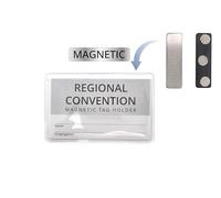 JW Magnetic Badge Holder - Pack of 2 - for Jehovah's Witnesses Convention