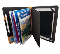 JW Ministry Organizer - Premium PU Leather Tablet, iPad, Phone Holder, Magazines & Tracts - Ideal for Jehovah's Witnesses Field Service and Meetings