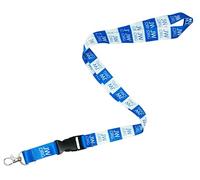JW.ORG Lanyard - Blue & White Double-Sided Design - 57cm Premium Polyester Neck Strap with Quick Release Buckle & Metal Hook for Keys, ID Badges & Passes - Convention & Ministry Gift