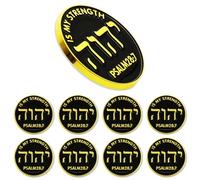 Jw.org Lapel Pin 6/12/50/100 Pcs (1 in) bulk Tetragrammaton Enamel Jehovah's Witnesses Hebrew Letters Round Religious Badge Pins for Men Women Clothes Bags Hats, Alloy, electroplating, no gemstone
