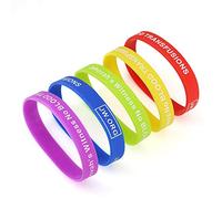 JW.org No Blood Medical Alert Wristband-rainbow-5pcs