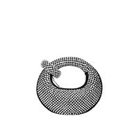 JW PEI Women's Abacus Top Handle Bag - Artificial Crystal Black - Mini