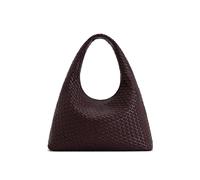 JW PEI Women's Iaura Faux Suede Woven Shoulder Bag, Deep Burgundy