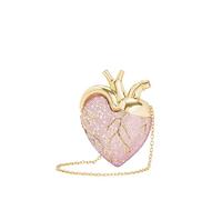 JW PEI Women's Maren Artificial Crystal Heart Shaped Bag - Pink