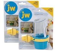 JW Pet Company Clean Cup Feeder and Water Cup Bird Accessory, Medium, Colors May Vary