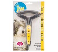 JW Pet Company GripSoft Undercoat Rake Regular Teeth Dog Brush
