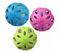 JW Pet CRACKLE HEADS BALL Rubber Durable Fetch Chew Dog Toy 2.3in MEDIUM 3 PACK