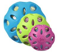JW Crackle Ball Small By Rubber Ball with A Plastic Bottled Heart For Dogs