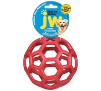 JW Pet Hol-ee Roller Dog Puppy Ball Football Egg Bone Squeaker Rubber Chew Toys