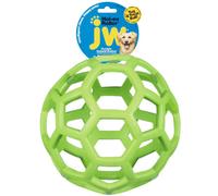 JW Pet Hol-ee Roller Dog Puppy Ball Football Egg Bone Squeaker Rubber Chew Toys