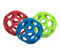JW Pet HOLEE ROLLER BALL Dog Chew Treat Fetch Bouncy Toy SMALL 3.5 inch 3 PACK