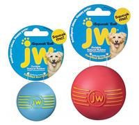 JW Pet iSqueak Ball Dog Toy, Medium Size