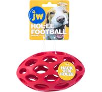 JW Pet SPHERICON Football Shaped Chew and Treat Fetch Dog Toy MEDIUM 6 inch