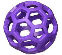 JW Tough By Nature Hol-ee Roller Assorted Colors, Dog Puzzle Toy, 3.5 inches, Small Breeds