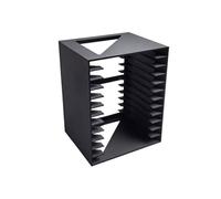 Jw562yv9 CD Rack Home Minimalist CD Record Rack PP Desktop Album Storage Shelf Disc Shelf(Black)