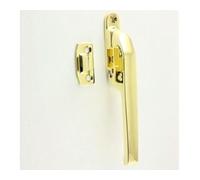 JW78PB - Modern Non Lockable Window Casement Fastener - Polished Brass - Each