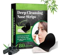 JWBVCTCR Pore Strips,Natural Charcoal Deep Cleansing Pore Strips ，Nose Strips for Blackheads，Black Heads Removal for Nose Face，Deep Cleansing for All Skin Types(80pcs)