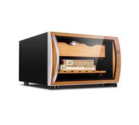 JWBXFYXW Cigar Boxs, Humidors, Cigar Humidors 25L with Coolitemperature Control Cooler Cigar Humidor for 150 Counts Cigars Cabinet with Ceshelves/Silver/a