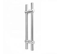 JWBXFYXW Silver Brushed Finish Door Knobs,Stainless Steel Adjustable Glass Door Handle,Shower Handle Equipment,Tempered Glass Door Pull Handle (Size : 600MM)
