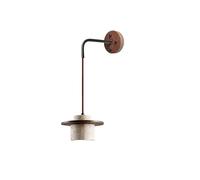 JWBXFYXW Stone Wall Lamp,Nordic Style Interior Wall Light, Adjustable Height Bedside Wall Sconce, E26/E27 TravertineWall Mount, for Bedroom Living Room Hallway Corridor Stairs