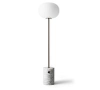 JWDA Floor Lamp White Marble & Burnished Brass