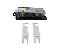 JWDAWN 1Pc ANL Fuse Holder +2Pcs Replace 80V Siba 9005805 Ceramic Bolt On Stud ANL Fuse 25A 35A 40A 50A 63A 70A 80A 100A 125A 150A 200A 225A 250A 300A 350A 400A for Golf Cart Forklift Truck Boat (25A)