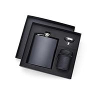 JWDREAMWAY Hip Flask for Liquor for Men,7 OZ Stainless Steel Leakproof Wine Drinking Flask with Funnel Wine Glass and Never-Lose Metal Cap,Portable Flagon for Outdoor,Great Gifts for Wedding Groomsman