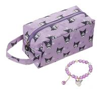 JWDWYX Ctue Cartoon Large Capacity Travel Cosmetic Bag, Toiletry Makeup Organizer Pouch with Zipper, Same style bracelet, Birthday Gifts for Women Girls Friends