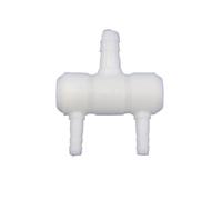 JWFBDB 1~2pcs Plastic 2 3 4-Ways Hose Splitter Connectors Irrigation Water Pipe Distrobutor Fittings Fish Tank Air Pump Gas Diverter(2 Heads,Black-2pcs)