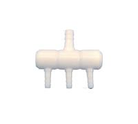 JWFBDB 1~2pcs Plastic 2 3 4-Ways Hose Splitter Connectors Irrigation Water Pipe Distrobutor Fittings Fish Tank Air Pump Gas Diverter(3 Heads,Black)