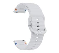 JWFBDB 20mm Silicone Stitch Strap fit For Garmin Forerunner 165 Band for Vivoactive 5 3 Venu Sq 2 245 645 Approach S40 Bracelet Watchband(Light Gray)