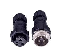 JWFBDB 5/20/100Sets Aviation Connector GX16 M16 Waterproof Docking Back Nut Male&Female Plug&Socket 2/3/4/5/6/7/8/9/10pin Sensor Joint(Docking 3P,20 Sets)