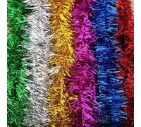 JWFBDB Christmas Tinsel Garland Sparkly Streamer Xmas Tree Decor Hanging Holiday Wedding Party Proposal Ornament(P3)