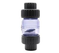 JWFBDB Fish Tank Aquarium Water Pump PVC Transparent Check Valve Flip Plate Anti Siphon(Gray 25mm)