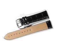 JWFBDB Leather watch strap, 12mm, 18mm, 20mm, 22mm straps, accessories, Quick Release Raw Ear(Black-S,16mm)