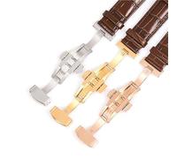 JWFBDB Unisex Watch Strap Leather Belt Band For Various Models Versatile Chain Accessory(Black Silver,14mm)