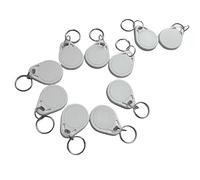 JWFKWNH 13.56mhz tag Classic 1K KeyIso14443a RFID tag,Non Contact Access Key, Intelligent Access Control Key (Pack of 10) (White)