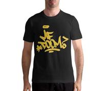 JWGDCBY-MF-Doom-s-Comfortable-Short-Sleeve-Tshirt Black