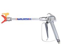 JWGJW Airless Paint Spray Gun, 3600PSI, Silver, Handheld, Steel, Stainless Steel, 517 Tip, 10 Inch Extension Pole, Graco Titan Compatible