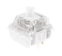 JWICK JWK Ice White Linear Switches, 45g Keyboard Switch PC Top Housing Nylon PA66 Bottom Housing POM Stem 5 Pins for Mechanical Keyboard (Ice White 45g 90pcs)