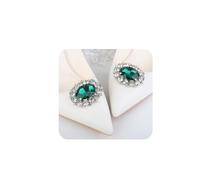 JWICOS 1 Pair Crystal Shoe Clips Sparkly Removable Oval Egg Shape Shoe Clips Rhinestone Shoe Charms Accessories Shoe Buckles for Women, freesize, alloy, Rhinestone