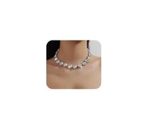 JWICOS Crystal Heart Choker Necklace for Women Love Pendant Necklace Choker for Wedding Brides Rhinestone Heart Choker for Prom Party, freesize, Alloy Steel, No Gemstone