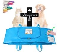 Jwizyotr Eco-Friendly Pet Casket Body Bag, Pet Burial Box with Dignity, Dog Casket for Burial and Cremation by Customizing with Your Own Words for All Pets - Dogs, Cats, Rabbits and More.(L
