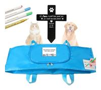 Jwizyotr Eco-Friendly Pet Casket Body Bag, Pet Burial Box with Dignity, Dog Casket for Burial and Cremation by Customizing with Your Own Words for All Pets - Dogs, Cats, Rabbits and More.（L