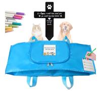 Jwizyotr Eco-Friendly Pet Casket Body Bag, Pet Burial Box with Dignity, Dog Casket for Burial and Cremation by Customizing with Your Own Words for All Pets - Dogs, Cats, Rabbits and More.（L